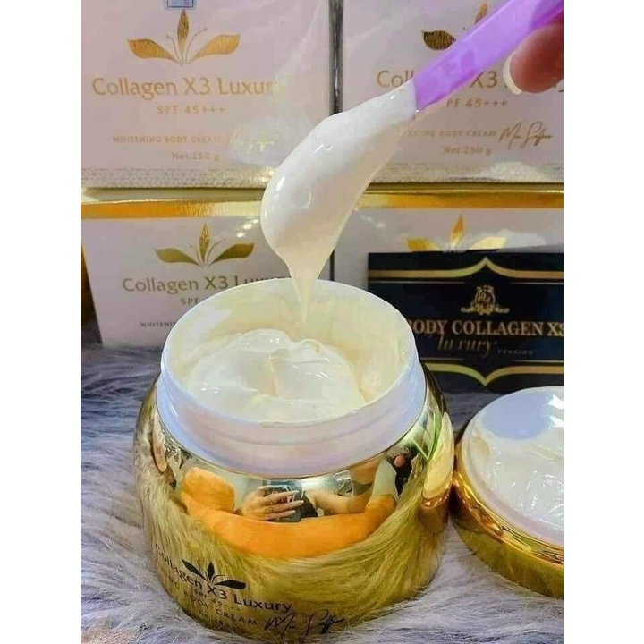 Hàng Chính Hãng_Date 2026] Kem Body Collagen X3 Luxury Đông Anh 250gr Giúp Dưỡng Da Trắng Sáng, Mềm Mịn, Thơm Hương Lâu