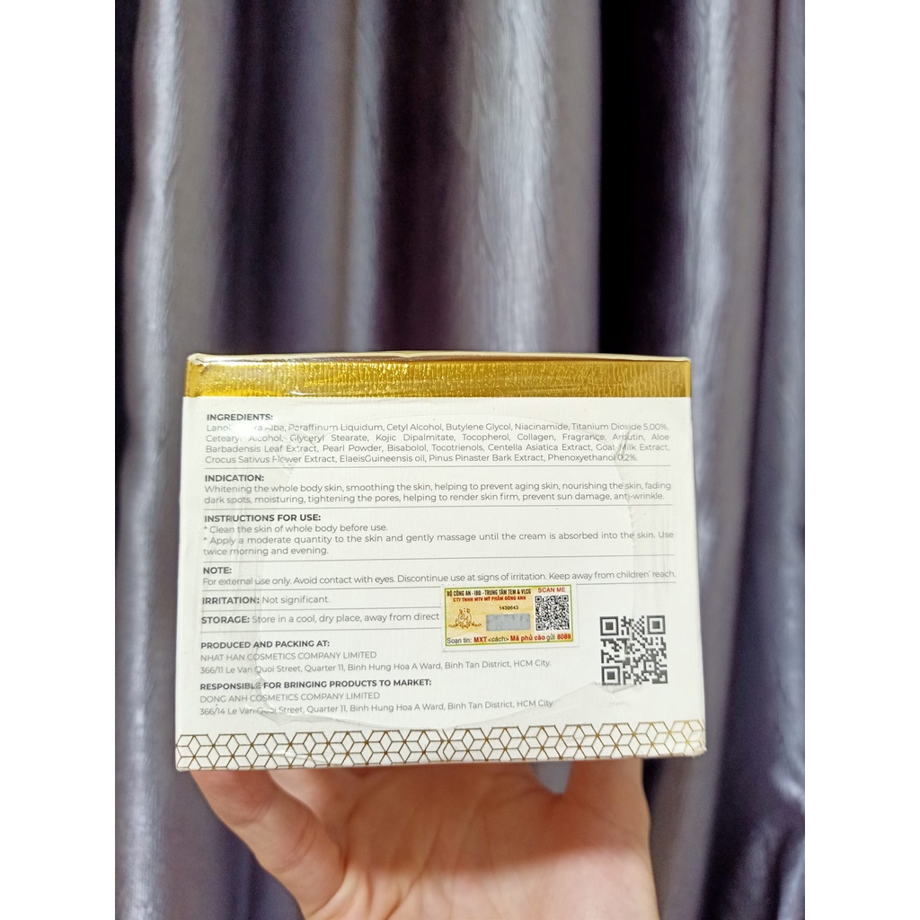 Hàng Chính Hãng_Date 2026] Kem Body Collagen X3 Luxury Đông Anh 250gr Giúp Dưỡng Da Trắng Sáng, Mềm Mịn, Thơm Hương Lâu