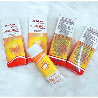 kem chống nắng Mira olivia không trôi Cream SPF 50/Pa+++ chính hãng