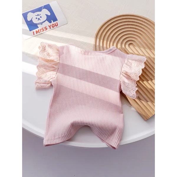 Áo thun cộc tay cánh tiên xinh xắn dễ mix đồ cho bé gái , phong cách Hàn Quốc ,EK402