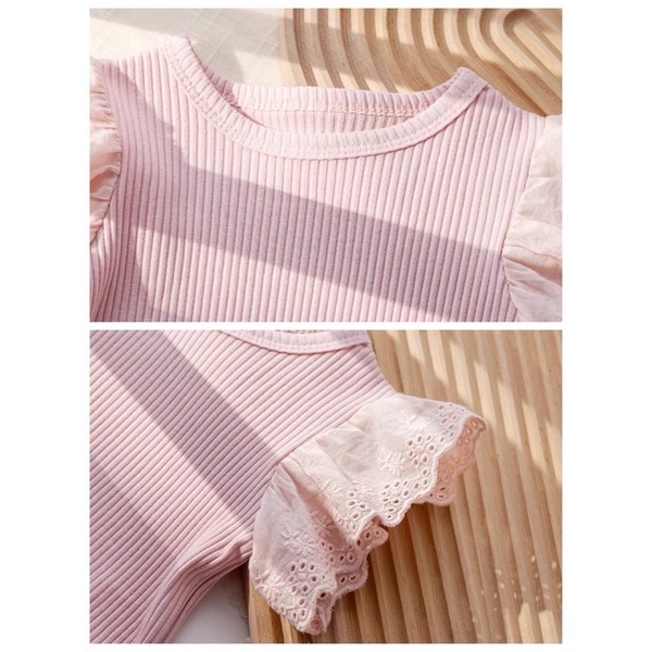 Áo thun cộc tay cánh tiên xinh xắn dễ mix đồ cho bé gái , phong cách Hàn Quốc ,EK402