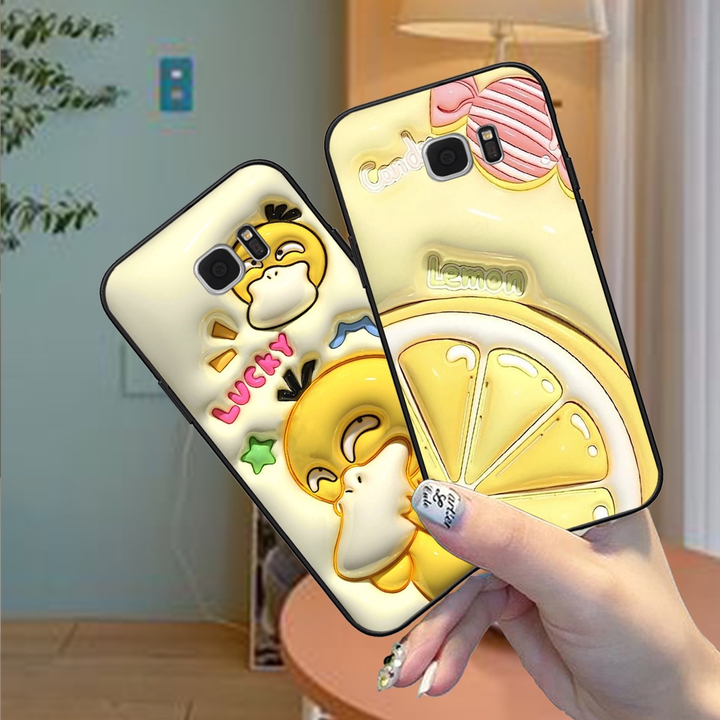 Ốp lưng Samsung S6 / S6 EDGE / S7 / S7 EDGE in phẳng hình gấu  hot trend cute