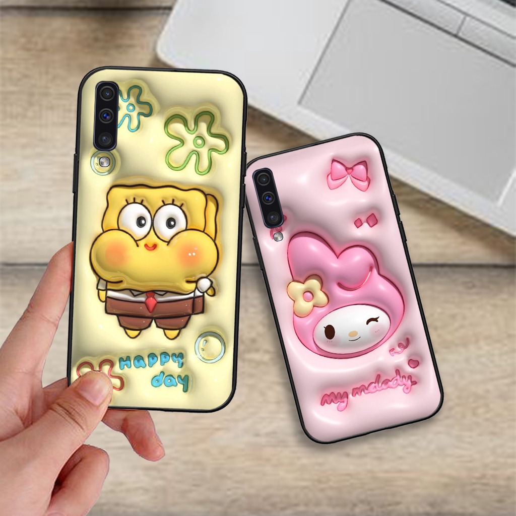 Ốp lưng Samsung A30s / A50 / A50s / A70 in phẳng hình gấu  hot trend cute