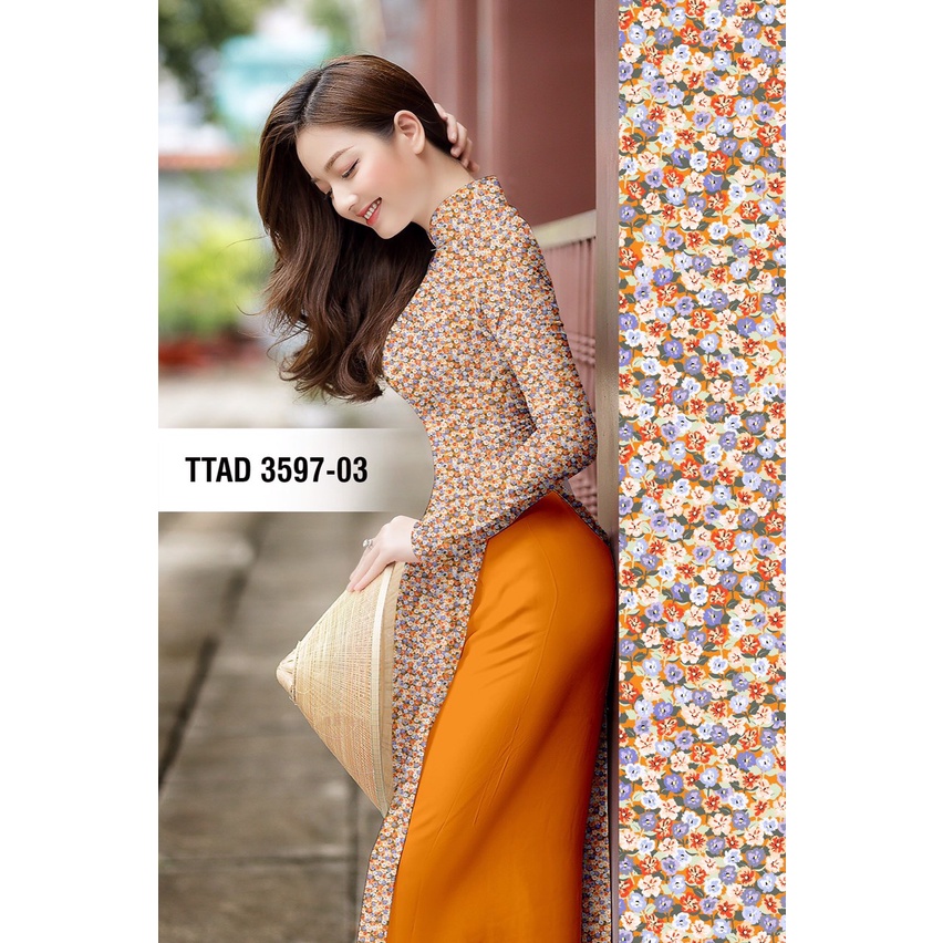 VẢI MAY ÁO DÀI HOA NHÍ