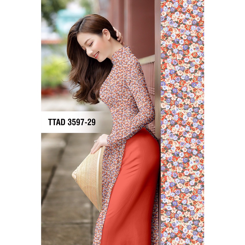 VẢI MAY ÁO DÀI HOA NHÍ