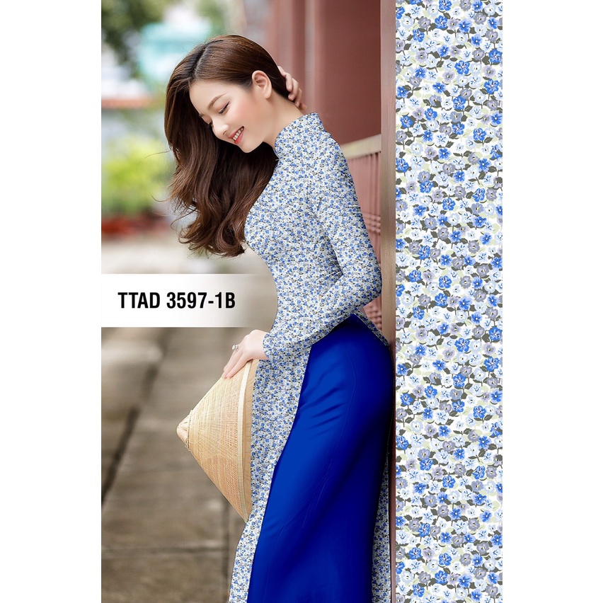 VẢI MAY ÁO DÀI HOA NHÍ
