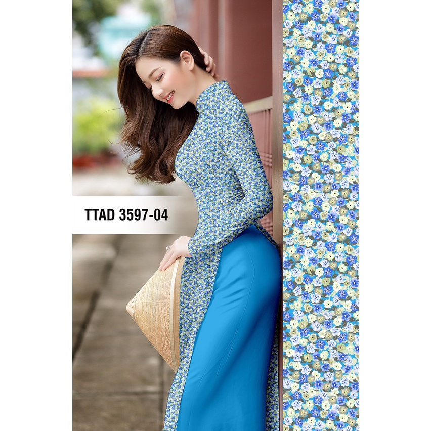 VẢI MAY ÁO DÀI HOA NHÍ