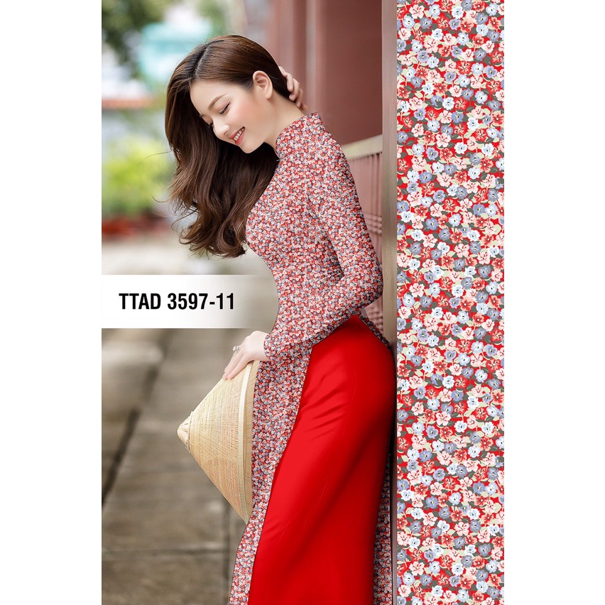 VẢI MAY ÁO DÀI HOA NHÍ