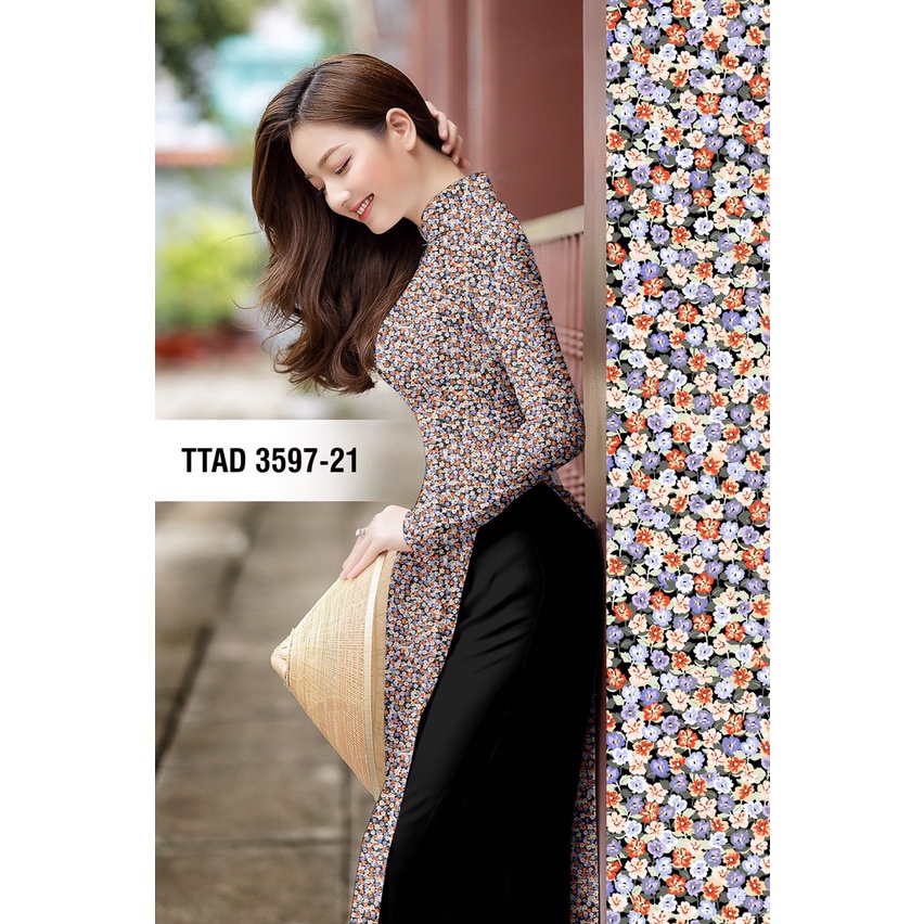 VẢI MAY ÁO DÀI HOA NHÍ
