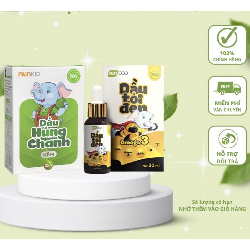 Combo Dầu Tỏi Đen & Húng Chanh Faneco