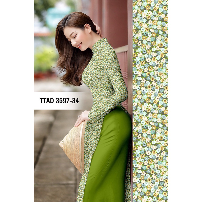VẢI MAY ÁO DÀI HOA NHÍ