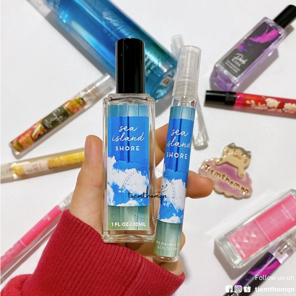 Xịt Thơm Toàn Thân Body Mist Sea Island Shore Bath & Body Works Mùi Hương Thân Thuộc, Tươi Mát tiemthomqn
