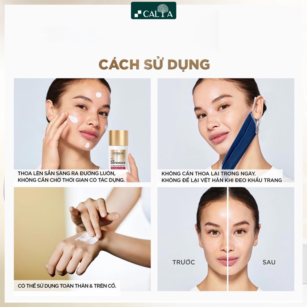 Kem Chống Nắng L'oreal X20 Thoáng Da, Mỏng Nhẹ, Bảo Vệ Tối Ưu - L’oreal Paris Uv Defender Serum SPF 50+ PA ++++ 50ml