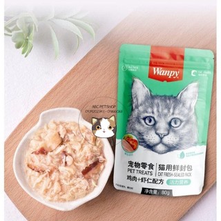 Pate Wanpy 80G nhiều vị dành cho mèo mọi lứa tuổi