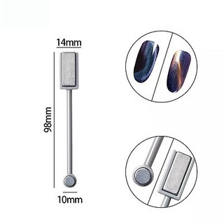 Cây nam châm 2 đầu hơ sơn gel mắt mèo kim cương