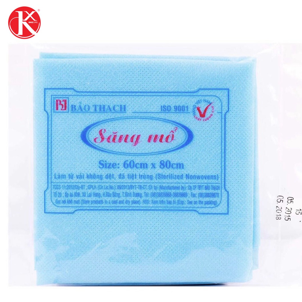SĂNG MỔ TIỆT TRÙNG BẢO THẠCH (bịch / 20 cái)