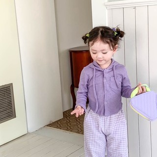 Áo khoác chống nắng QCCC có mũ cho bé gái.