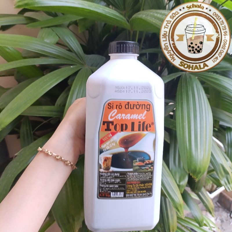Siro đường đen caramel Toplife chai nhỏ dùng thử 100ml