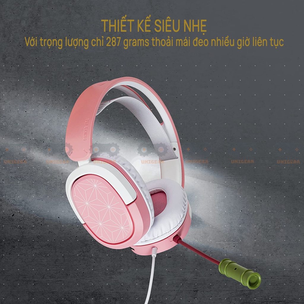 Tai nghe gamign Asus TUF H1 x Demonslayer phiên bản giới hạn - tai nghe gaming kimetsu no yaiba chính hãng new full box