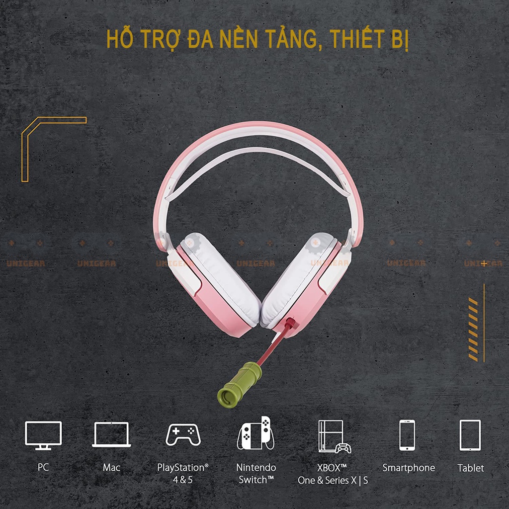 Tai nghe gamign Asus TUF H1 x Demonslayer phiên bản giới hạn - tai nghe gaming kimetsu no yaiba chính hãng new full box