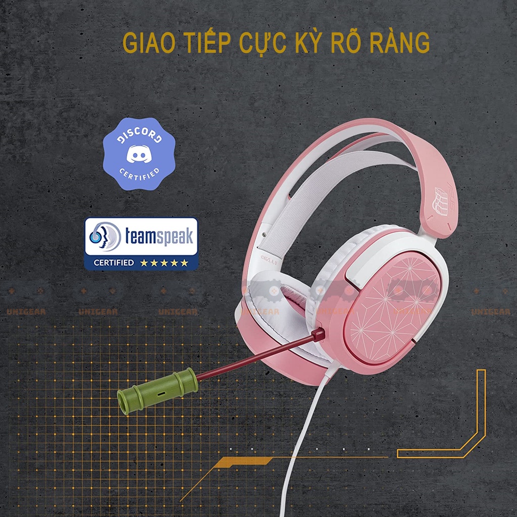 Tai nghe gamign Asus TUF H1 x Demonslayer phiên bản giới hạn - tai nghe gaming kimetsu no yaiba chính hãng new full box
