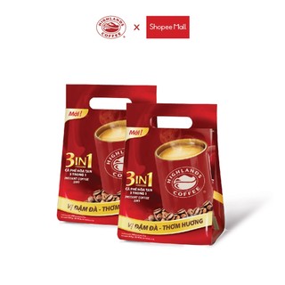 COMBO 2 Túi Cà Phê Highlands Coffee 3in1 Hòa Tan (50 Gói/túi x 17g/gói)