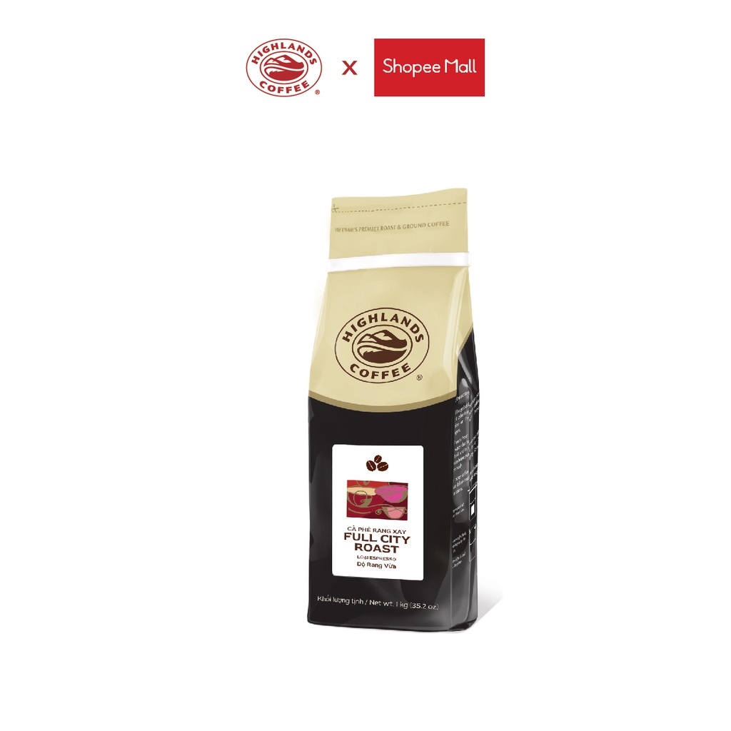 Cà Phê Hạt Full City Highlands Coffee 1kg