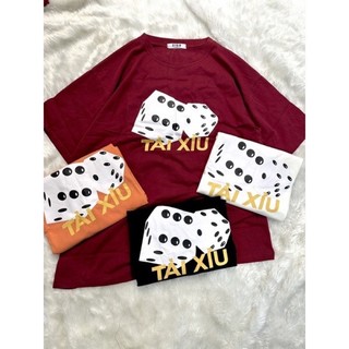 Áo Thun 3158 Cotton Thô Hình Xúc Xắc Tài Xỉu