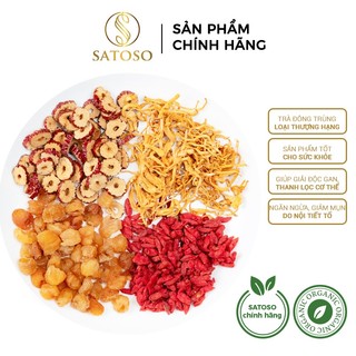  Trà đông trùng tứ vị an thần, giảm lo âu SATOSO thượng hạng gói 10g