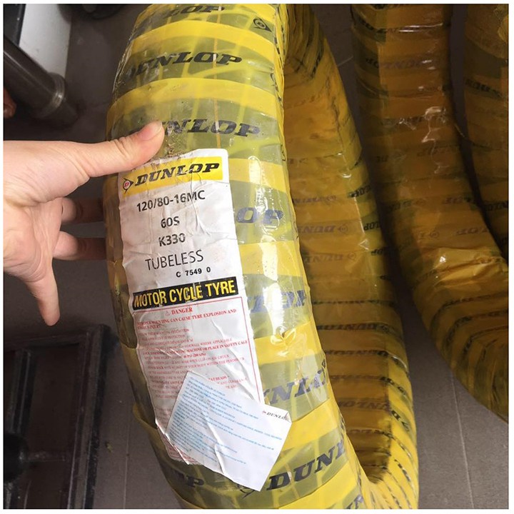 Cặp vỏ Dunlop XE SH 125,150 Size 100 - 120/16 chính hãng
