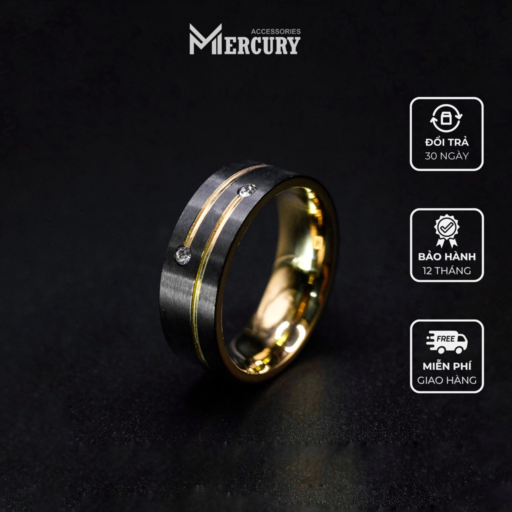 Nhẫn nam Golden CZ Mercury