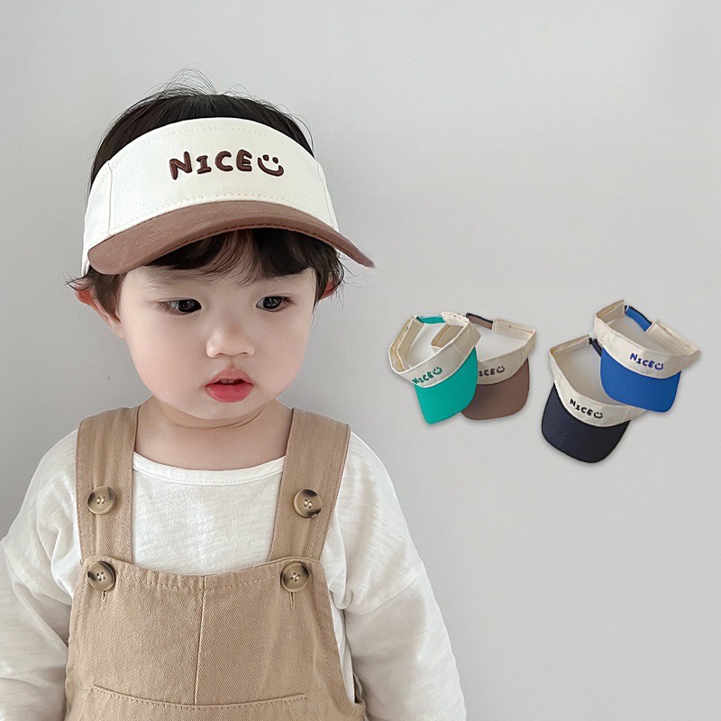 Mũ Rộng Vành Hở Chóp Thời Trang Hè Xinh Xắn Dành Cho Bé Cho Bé 2-6 Tuổi MU28