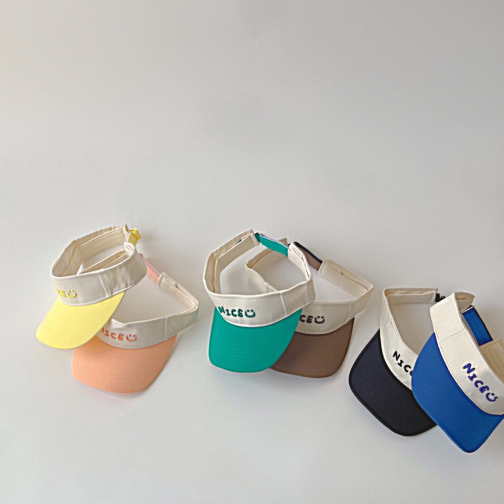 Mũ Rộng Vành Hở Chóp Thời Trang Hè Xinh Xắn Dành Cho Bé Cho Bé 2-6 Tuổi MU28