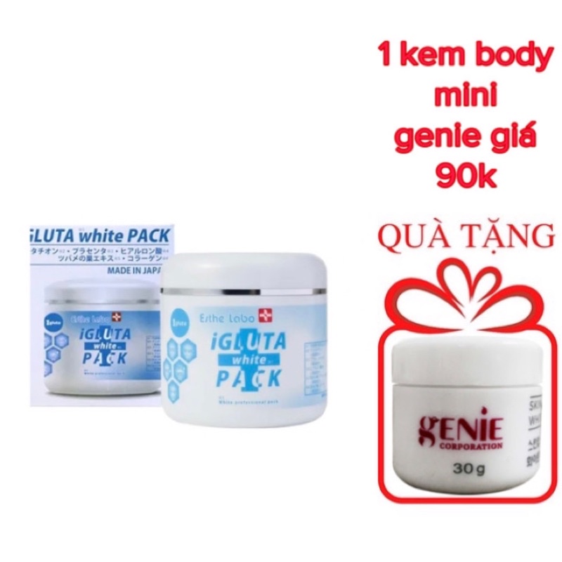 Mặt Nạ Igluta White Pack Mặt Nạ Ủ Trắng Bạch Tạng Nhật Bản Hộp 500g