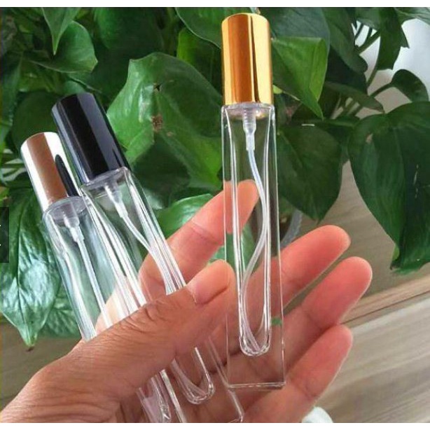 Chai Chiết Nước Hoa 10ml Thủy Tinh Xịt Phun Sương Loại Dày Tốt + Mua 5 chai tặng 1 silanh rút chuyên dụng