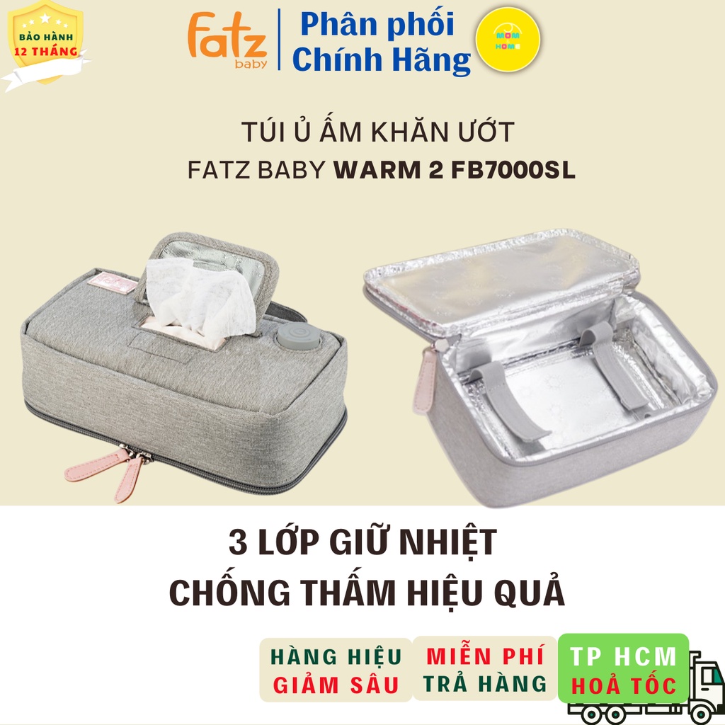 Túi ủ giữ ấm khăn giấy ướt FATZ BABY Warm 2 FB7000SL Hàng chính hãng - Mom and Home