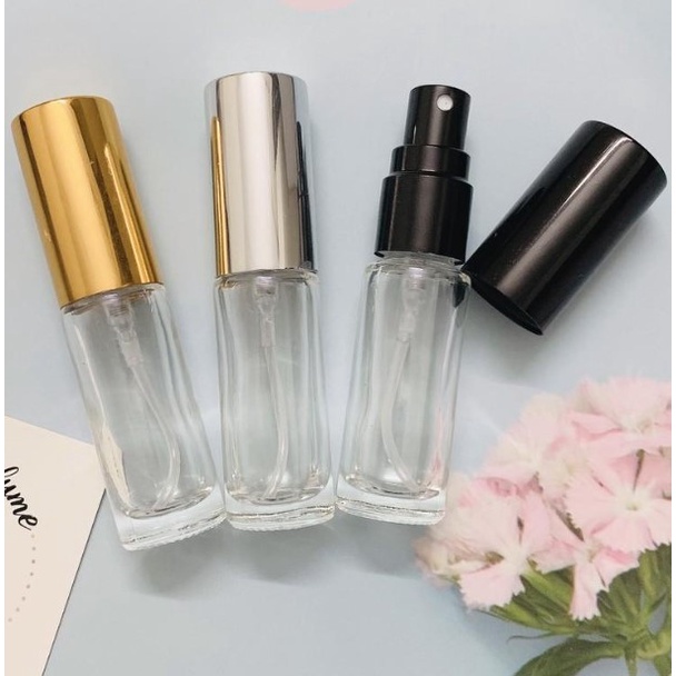 Chai Chiết Nước Hoa 5ml Tròn Thủy Tinh Xịt Phun Sương Loại Dày Tốt