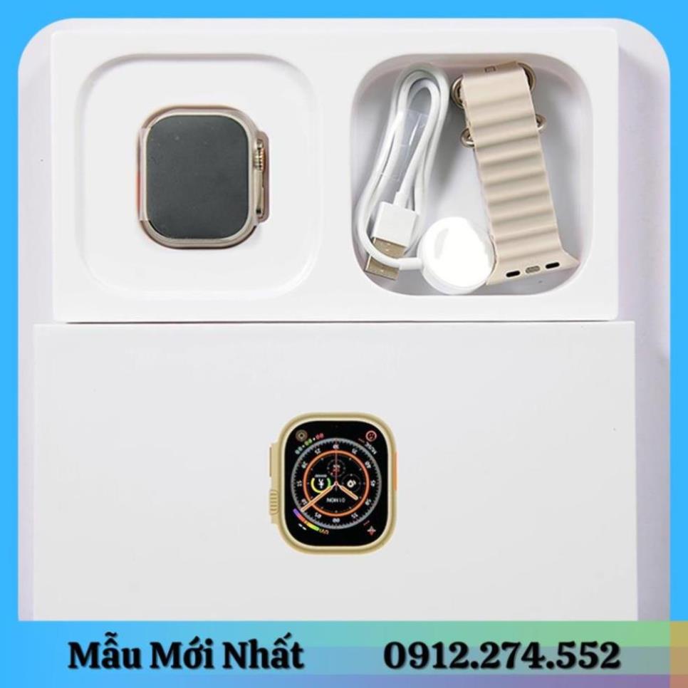 Đồng Hồ Thông Minh H11 Ultra Plus   Series 8, Bản Chuẩn 49mm Có Ốc Thật Mặt Lưng, Bản Nâng Cấp Từ H10 Ultra