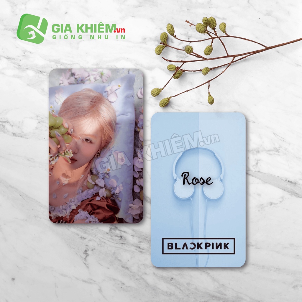 Card bo góc giấy BLACKPINK  size 9x5.5