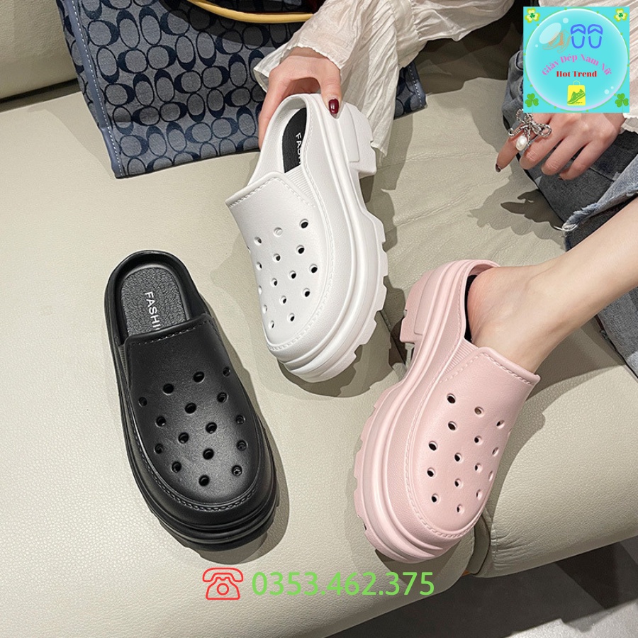Sục Cross Dép Sandal Đế 6cm Fashion Hàng Loại 1 Mẫu Mới Hottrend 2023 Siêu Xinh Sang Trọng Cực Êm Chân Tăng Chiều Cao