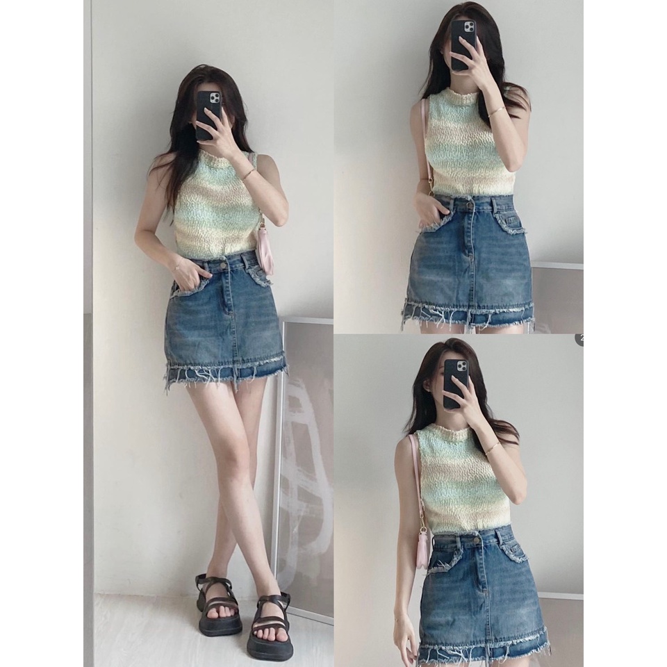 Áo balo cầu vồng len móc siêu hot 2023 Dorita Boutique
