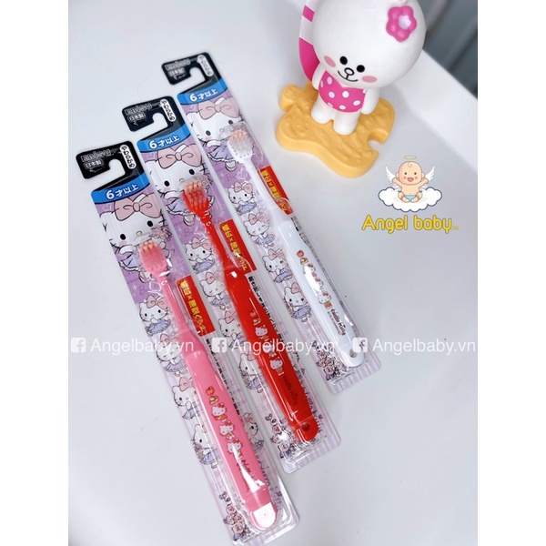 Bàn chải đánh răng cho bé Ebisu Hello Kitty Nhật Bản