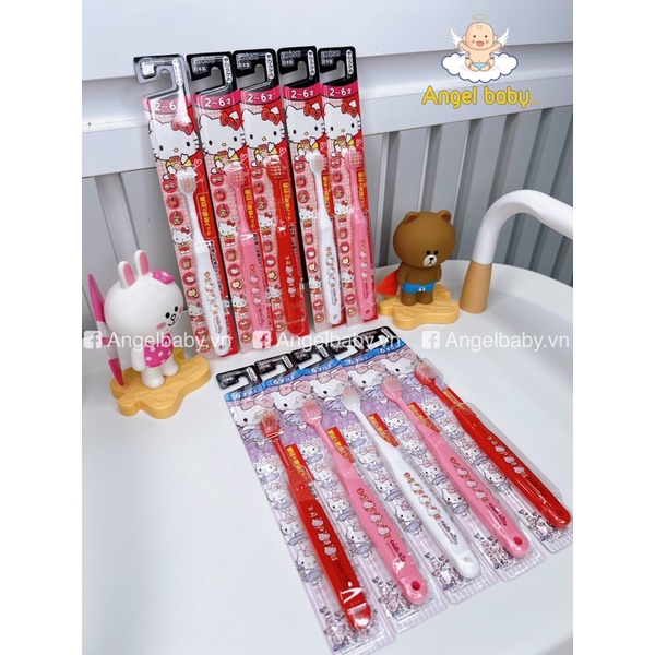 Bàn chải đánh răng cho bé Ebisu Hello Kitty Nhật Bản