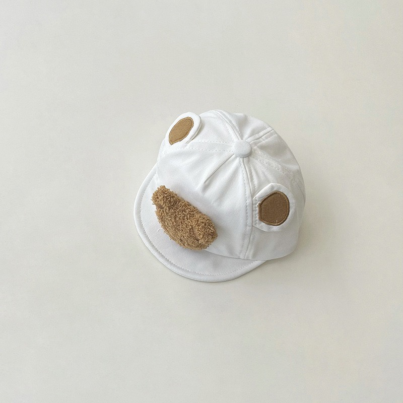 Mũ bucket cho bé họa tiết gấu xù cho bé 1-2 tuổi MU24