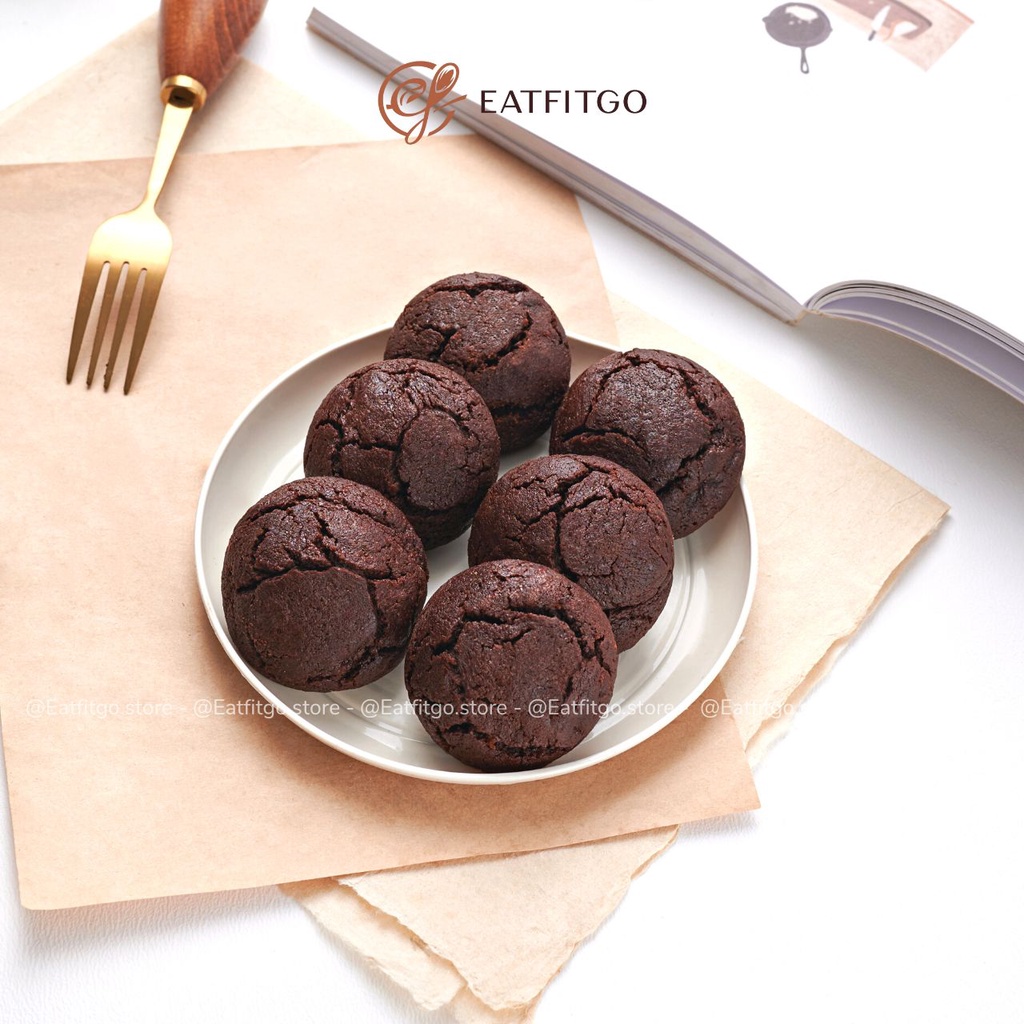 Bánh choco crinkles - Hộp 10c (Lướt qua phải để đọc thông tin và lưu ý trước khi mua hàng)