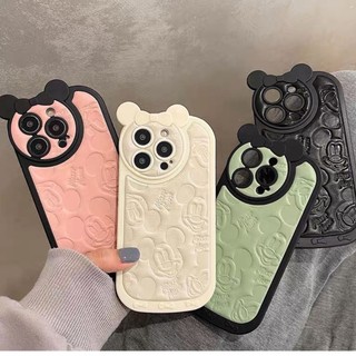 Ốp Lưng Điện Thoại Silion MICKEY 3D Chống Bẩn Cho Ip 6/6plus/7plus/8plus/X/Xsmax/11/11promax/12/12prm/14prm/13prm/13/14