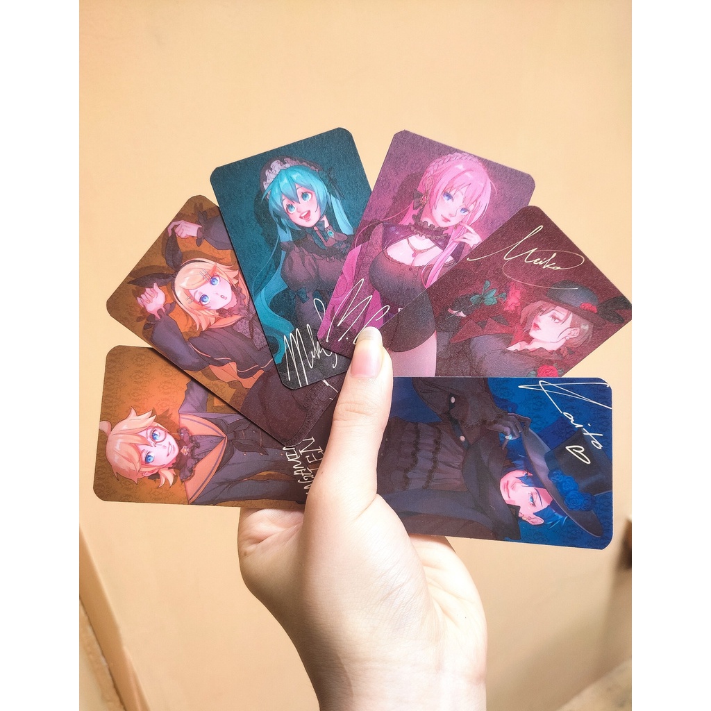 Card bo góc/Artprint Vocaloid trang phục gothic