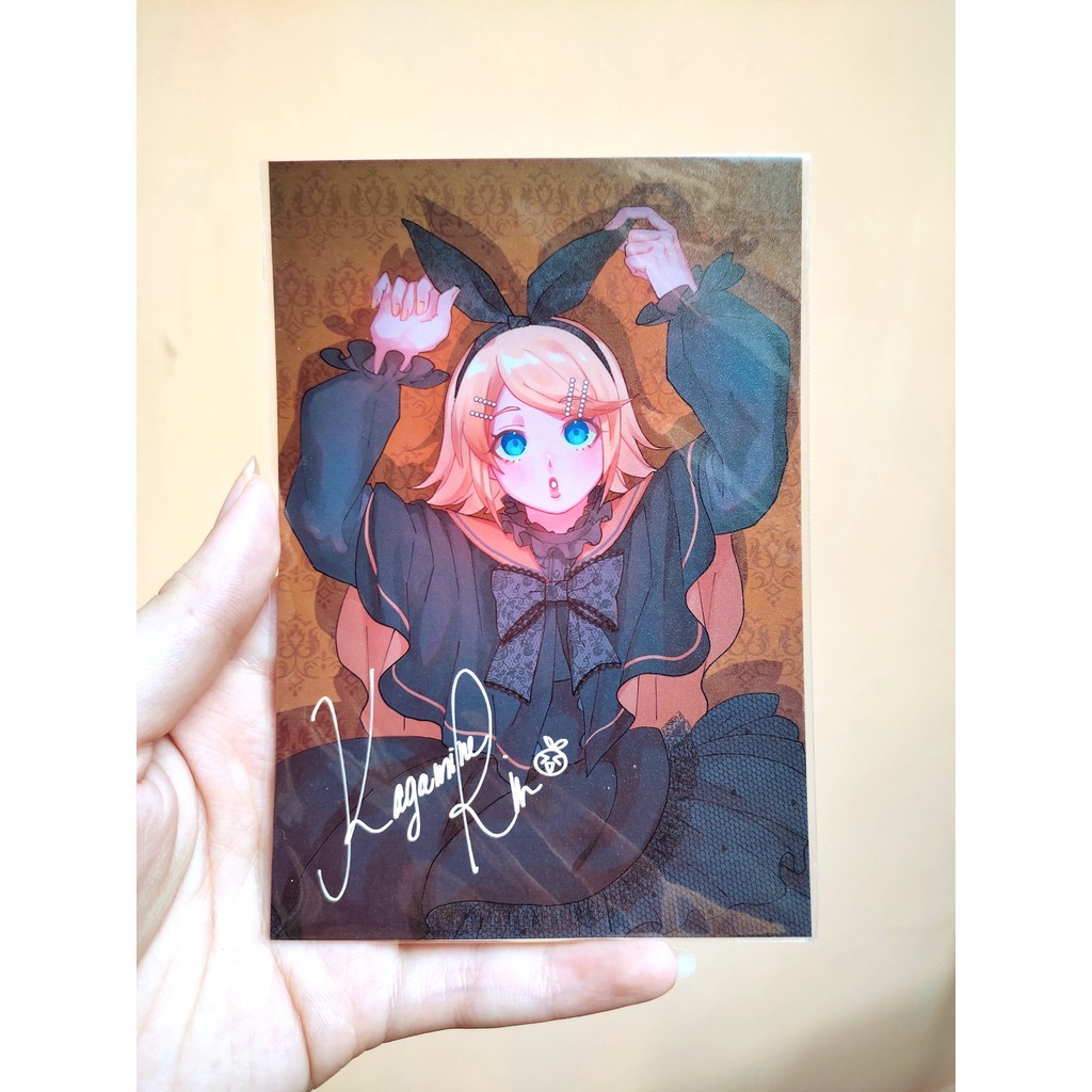 Card bo góc/Artprint Vocaloid trang phục gothic