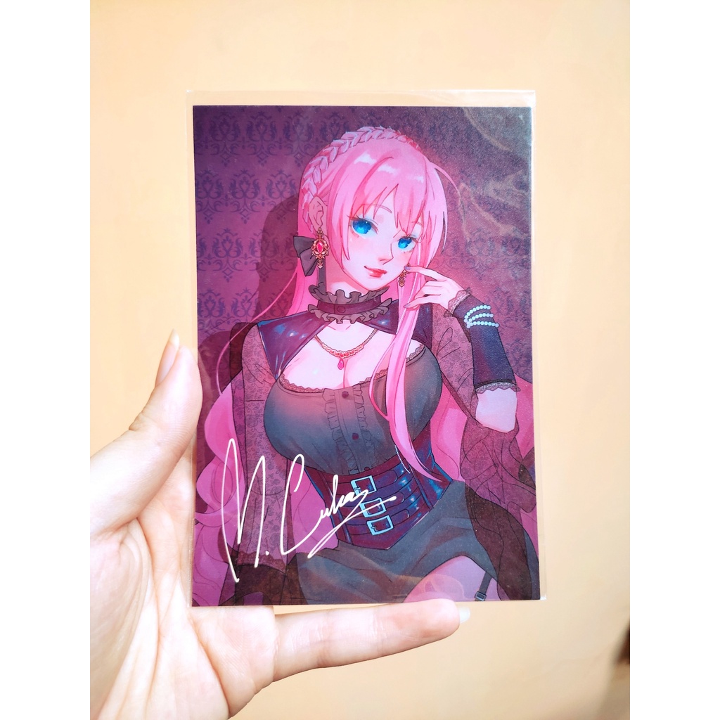 Card bo góc/Artprint Vocaloid trang phục gothic