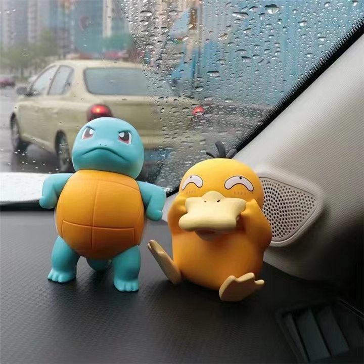 Mô Hình Pokemon Vịt Psyduck Bối Rối, Rùa Squirtle Decor Bàn Học, Bàn Làm Việc | DC18 | Đồ Trang Trí Pokemon Dễ Thương